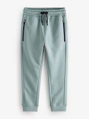 Black/Grey Slim Fit Zip Pocket Slim Joggers (3-16yrs) - Image 2 of 6