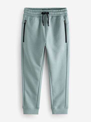 NEXT Ragazzo Pantaloni Jogging Slim Con Zip: Grigio Marna, Taglia 11 Anni