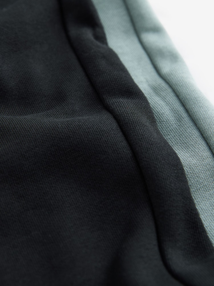 Black/Grey Slim Fit Zip Pocket Slim Joggers (3-16yrs) - Image 6 of 6