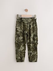 Green Camouflage Regular Fit Cargo Cotton-Rich Joggers (3-16yrs) - Image 2 of 4