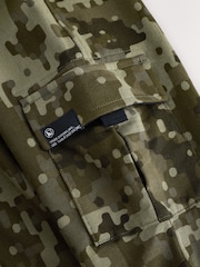 Green Camouflage Regular Fit Cargo Cotton-Rich Joggers (3-16yrs) - Image 4 of 4