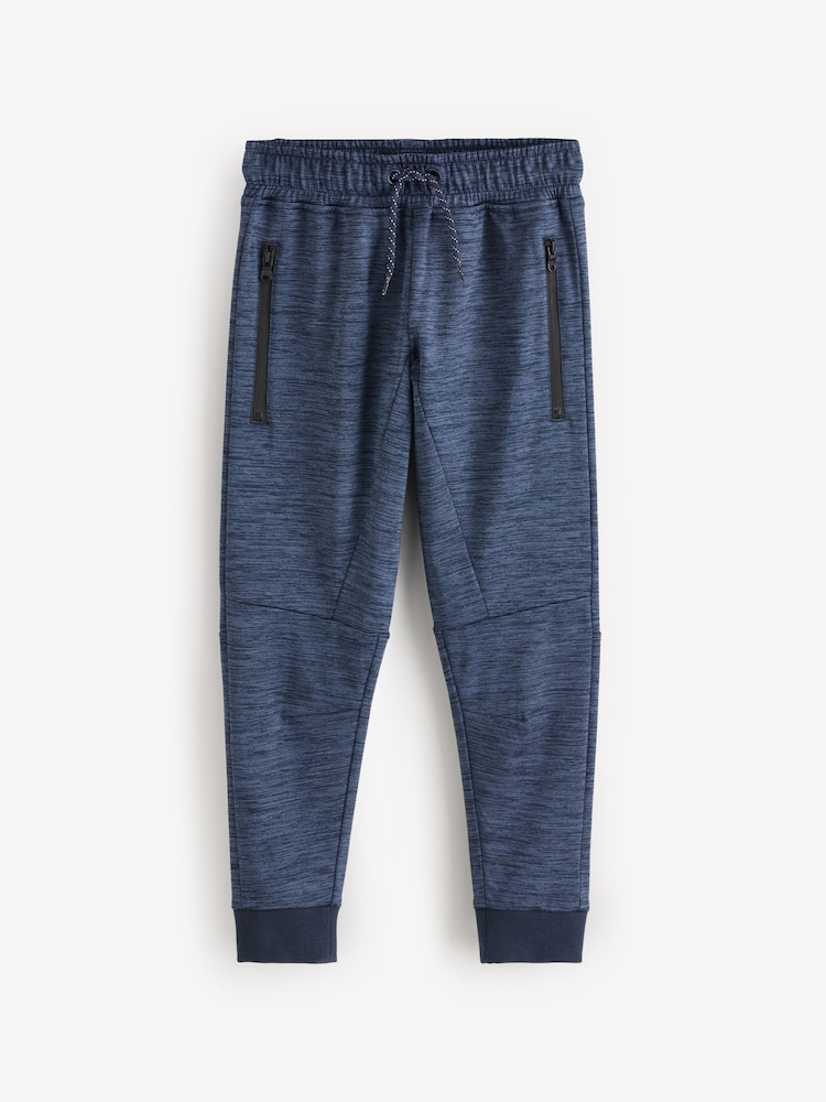 Črna/mornarsko modra - ozek kroj Sporty lahke hlače za prosti čas 2 Pack (3-16yrs) - Slika 2 iz 5