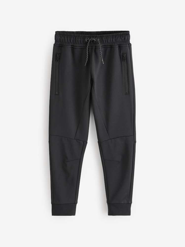 Black/Navy Sporty Fit Slim Fit Sporty Joggers 2 Pack (3-16yrs) - Image 3 of 5