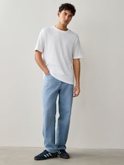 Vit - Vanlig passform - Essential T-shirt i bomull 6 förpackning - Bild 3 av 8