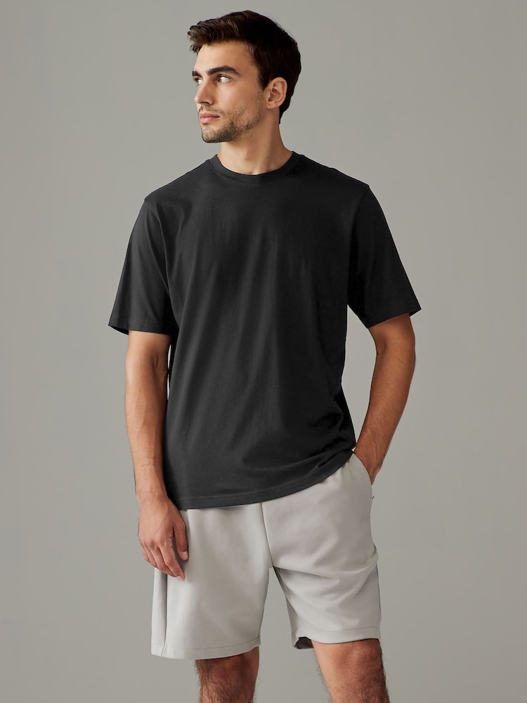 Black Regular Fit Essential Cotton T-Shirts 6 Pack - Image 2 of 8