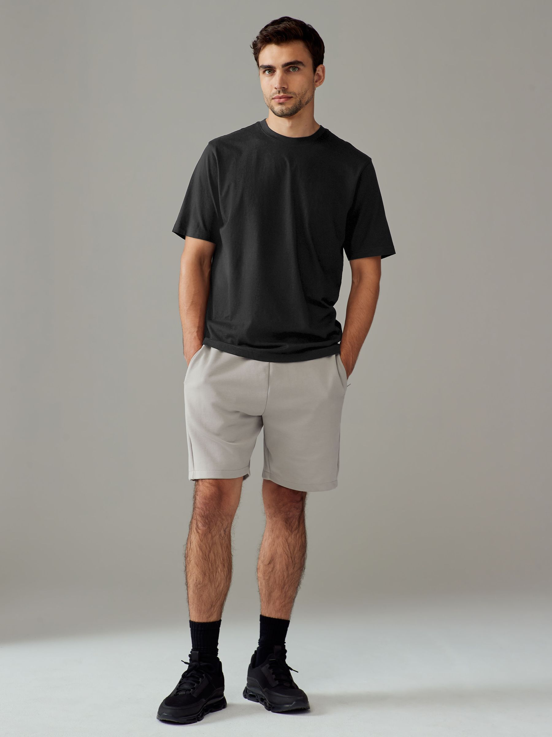 Buy Black Regular Fit Essential Cotton T-Shirts 6 Pack from Next Australia