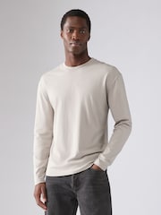 Blue/Green/Purple/Pink/Neutral Relaxed Fit Regular Fit Long Sleeve 100% Cotton T-Shirts 5 Pack - Image 7 of 16