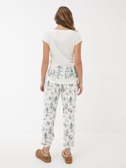 FatFace Christmas Cora Ivory Trees Pyjama Bottoms - Image 2 of 8