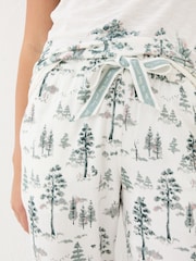 FatFace Christmas Cora Ivory Trees Pyjama Bottoms - Image 6 of 8