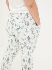 FatFace Christmas Cora Ivory Trees Pyjama Bottoms - Image 7 of 8