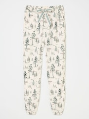 FatFace Christmas Cora Ivory Trees Pyjama Bottoms - Image 8 of 8