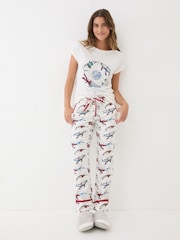 FatFace Shelter Eva Ivory Pyjama Bottoms - Image 3 of 9