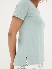 FatFace Felicity Green Haze Felicity Pyjama Top - Image 4 of 5
