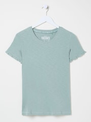 FatFace Felicity Green Haze Felicity Pyjama Top - Image 5 of 5