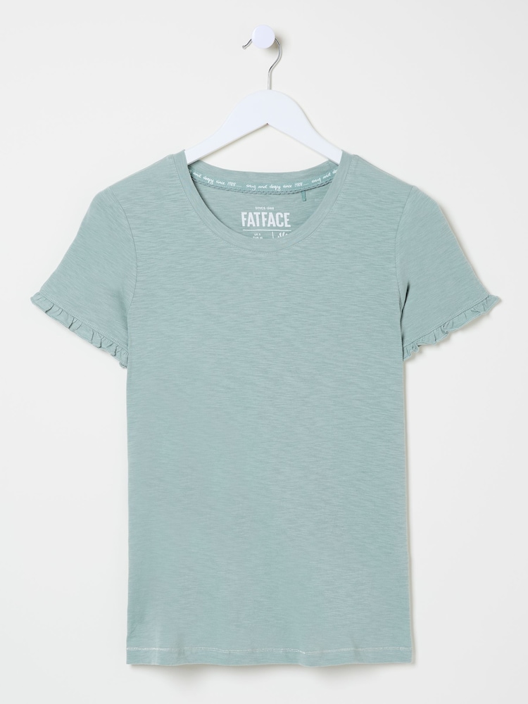 FatFace Felicity Green Haze Felicity Pyjama Top - Image 5 of 5
