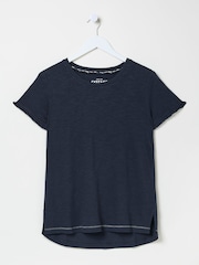 FatFace Felicity Navy Felicity Pyjama Top - Image 5 of 5