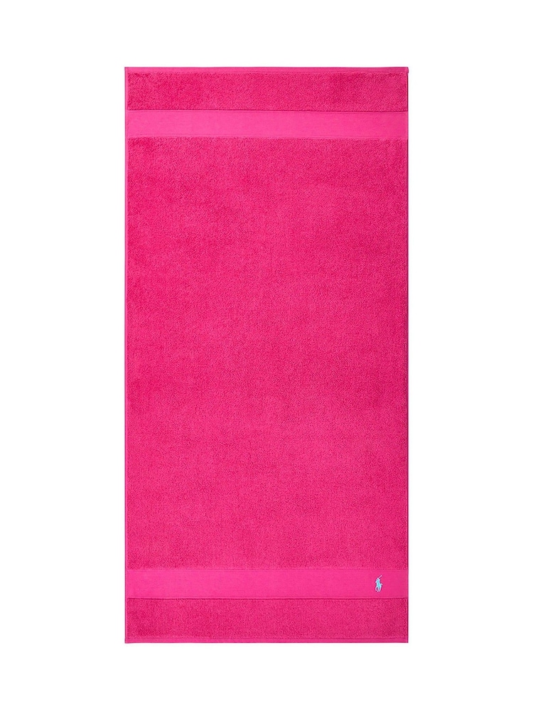 Ralph Lauren Sky Pink Polo Player Towel - Image 2 of 4 Ralph Lauren Sky Pink Polo Player Towel - Image 2 of 4