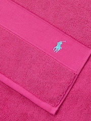 Ralph Lauren Sky Pink Polo Player Towel - Image 3 of 4