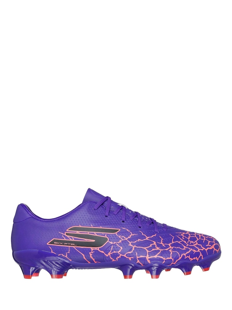 Skechers Purple Gold Firm Ground Football Boots - Image 1 of 5