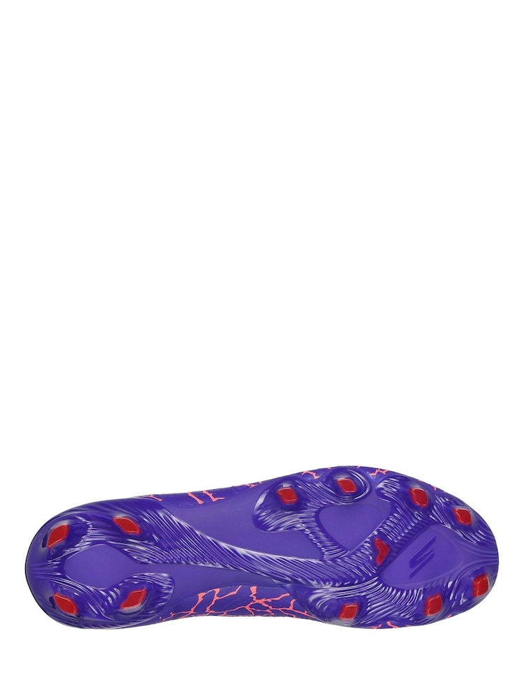 Skechers Purple Gold Firm Ground Football Boots - Image 3 of 5