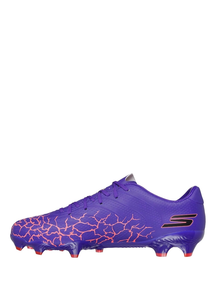 Skechers Purple Gold Firm Ground Football Boots - Image 4 of 5