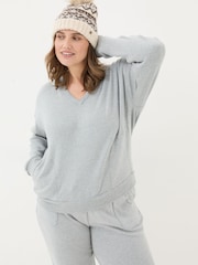 FatFace Hannah Grey Lounge Hoodie - Image 8 of 10