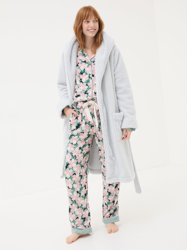 FatFace Snuggle Grey Dressing Gown - Image 1 of 6
