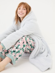 FatFace Snuggle Grey Dressing Gown - Image 3 of 6