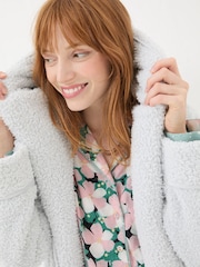 FatFace Snuggle Grey Dressing Gown - Image 4 of 6