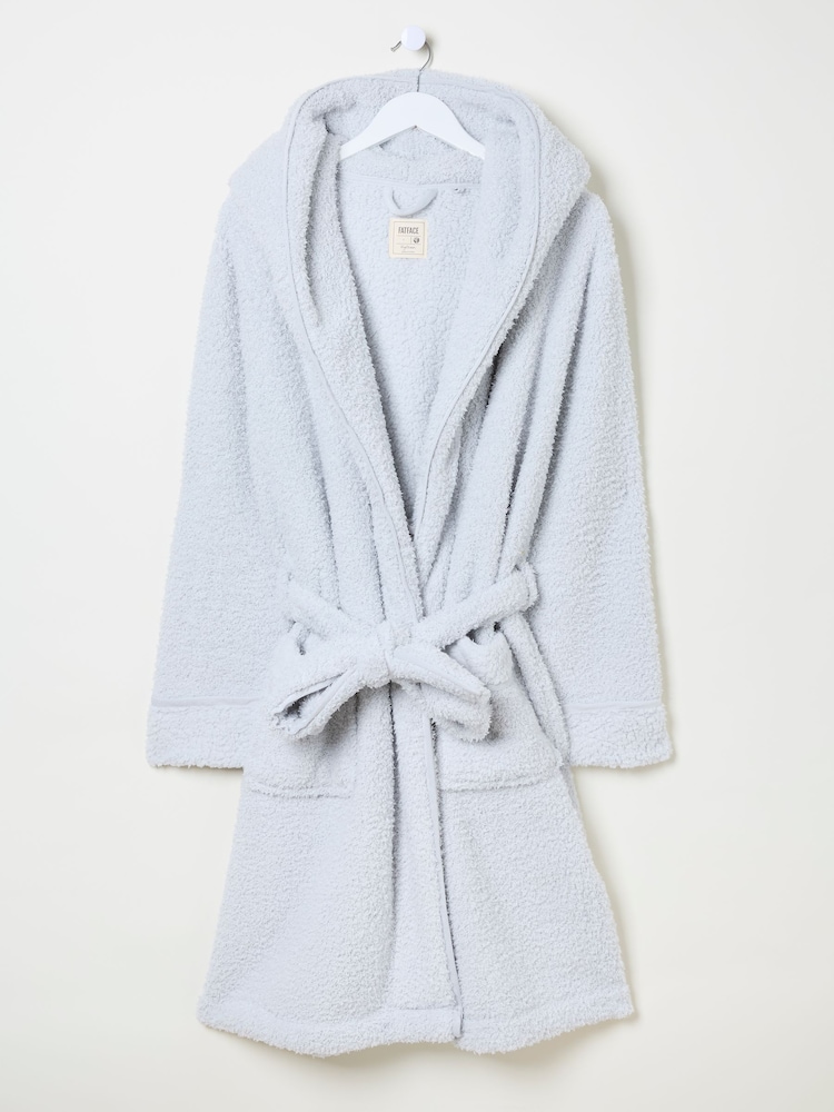 FatFace Snuggle Grey Dressing Gown - Image 6 of 6