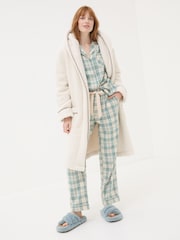 FatFace Snuggle Ivory Dressing Gown - Image 1 of 10