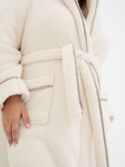 FatFace Snuggle Ivory Dressing Gown - Image 9 of 10