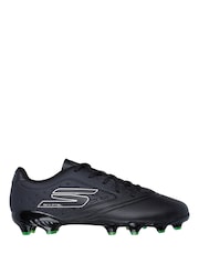 Skechers Black Razor Jr Youth Firm Ground Football Boots - Image 1 of 5
