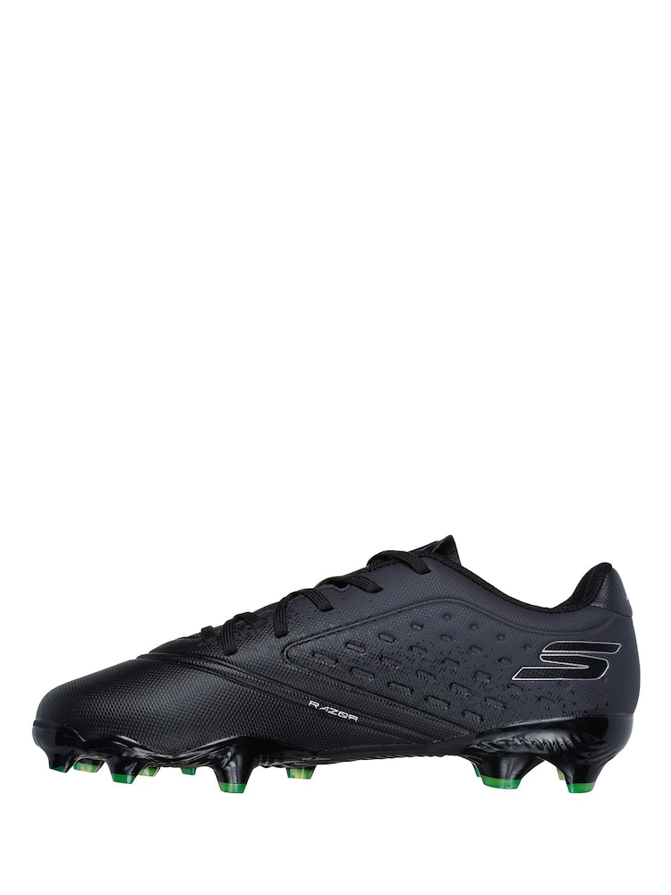 Skechers Black Razor Jr Youth Firm Ground Football Boots - Image 2 of 5