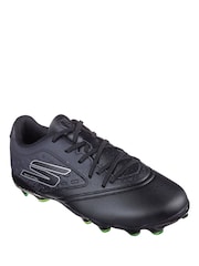 Skechers Black Razor Jr Youth Firm Ground Football Boots - Image 3 of 5