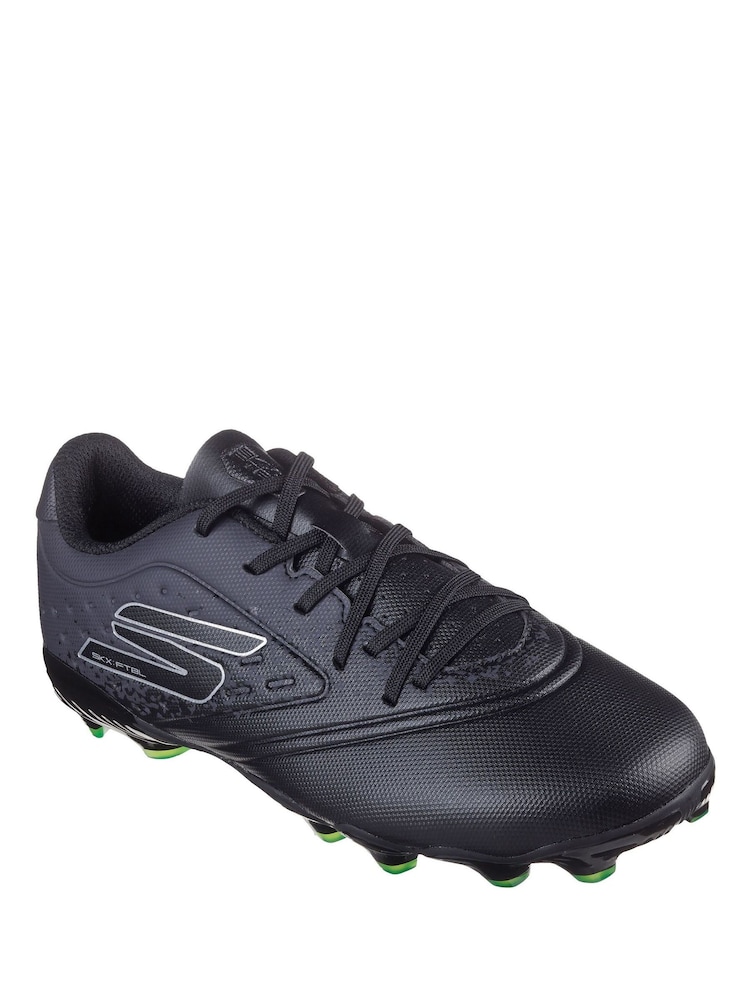 Skechers Black Razor Jr Youth Firm Ground Football Boots - Image 3 of 5