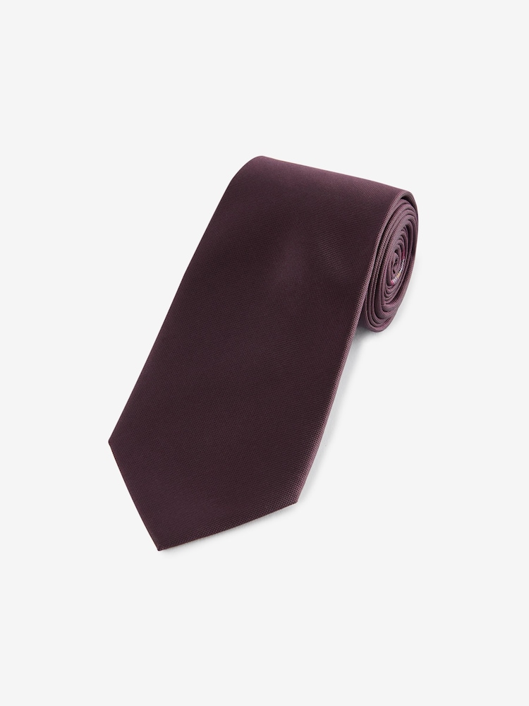 Burgundy Red Silk Tie - Image 1 of 3