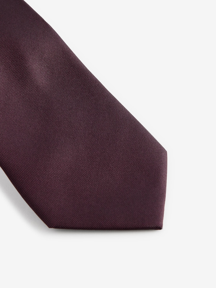 Burgundy Red Silk Tie - Image 2 of 3