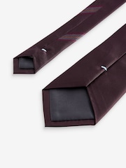 Burgundy Red Silk Tie - Image 3 of 3