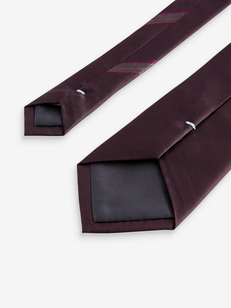 Burgundy Red Silk Tie - Image 3 of 3
