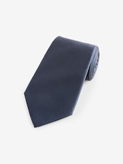 Navy Blue Silk Tie - Image 1 of 3