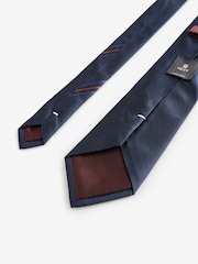 Navy Blue Silk Tie - Image 2 of 3