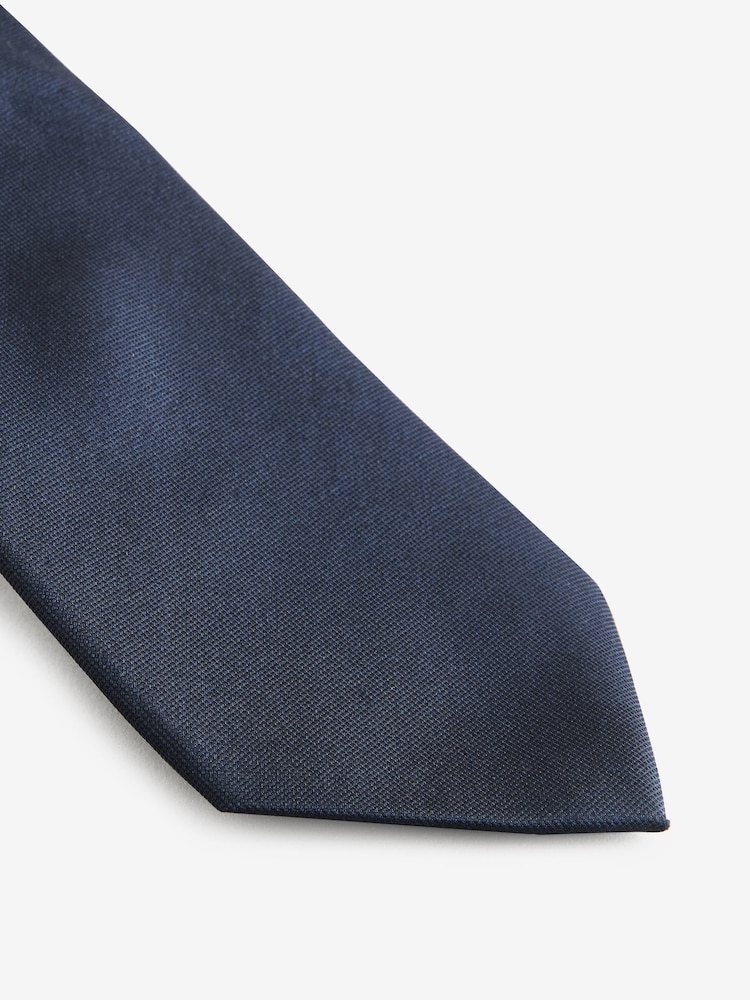 Navy Blue Silk Tie - Image 3 of 3