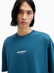 AllSaints Blue Subverse Crew T-Shirt - Image 4 of 5