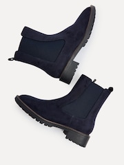 Linzi Blue Dalston Chelsea Boots With Stretch Panel - Image 4 of 5