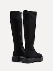 Linzi Black Suede Hallie High Leg Stretch Boots - Image 4 of 5