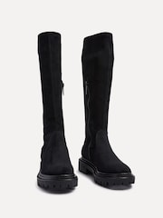 Linzi Black Suede Hallie High Leg Stretch Boots - Image 5 of 5