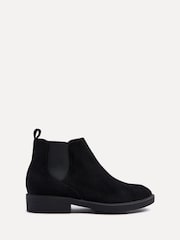 Linzi Black Suede Karina Chelsea Boots With Stretch Side Panel - Image 3 of 6