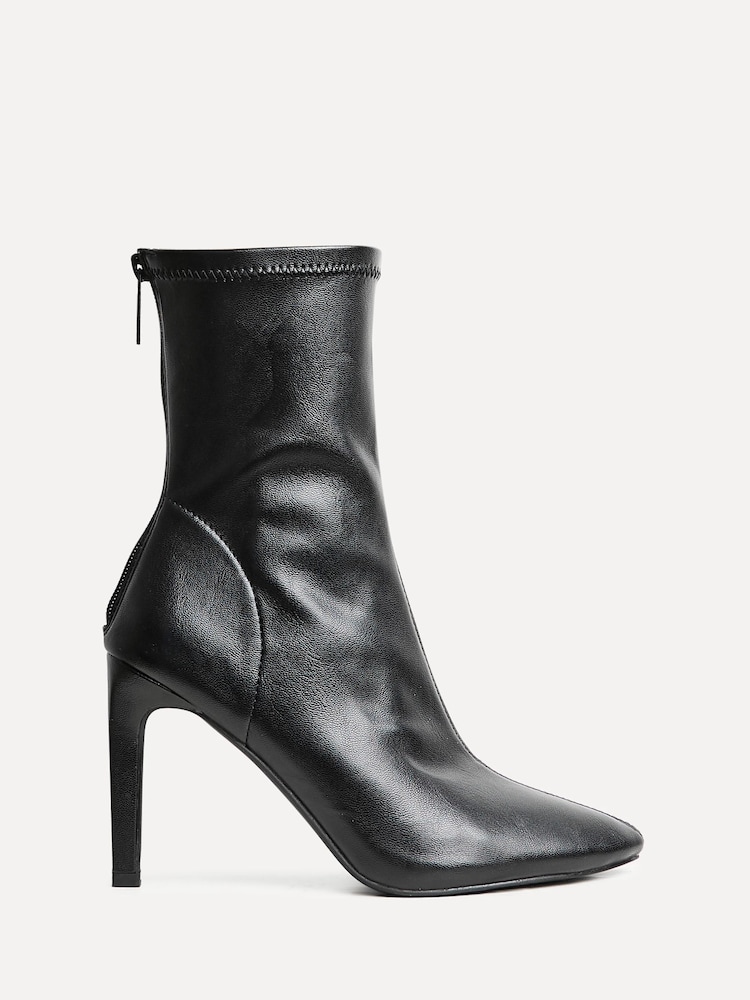Linzi Black West Pointed Toe Ankle Boots With Stiletto Heel - Image 2 of 5