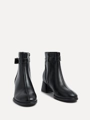 Linzi Black Sable Block Heeled Ankle Boots - Image 3 of 5
